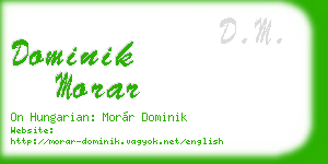 dominik morar business card